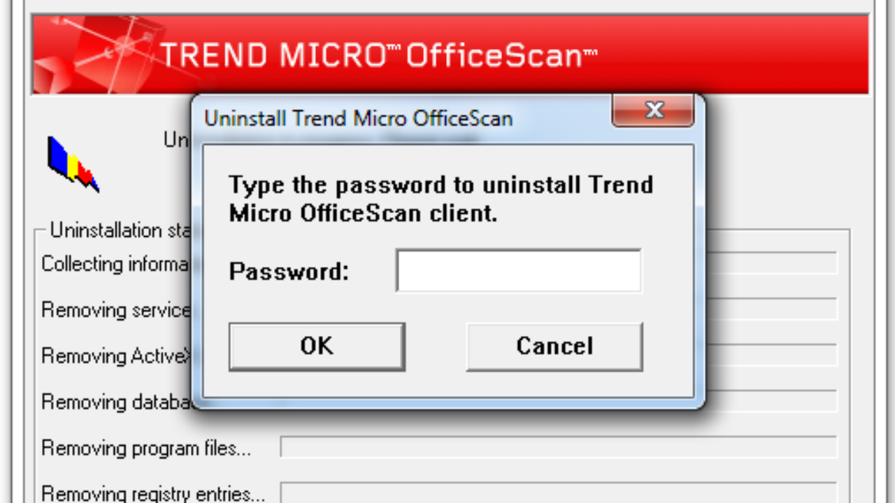 trend micro antivirus bypass security to disable services hack